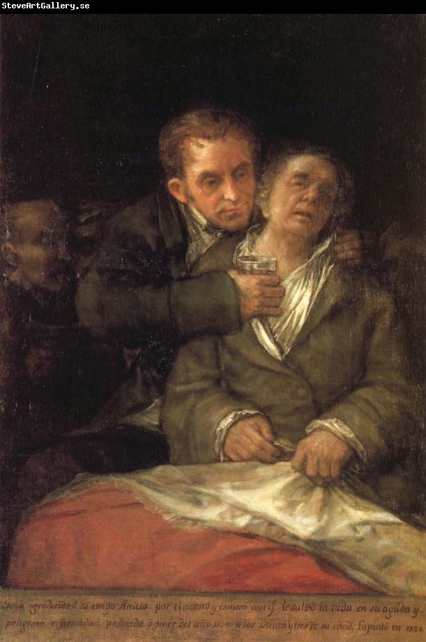 Francisco Goya Self-Portrait with Dr Arrieta